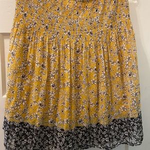 Max Studios floral high-waisted midi skirt